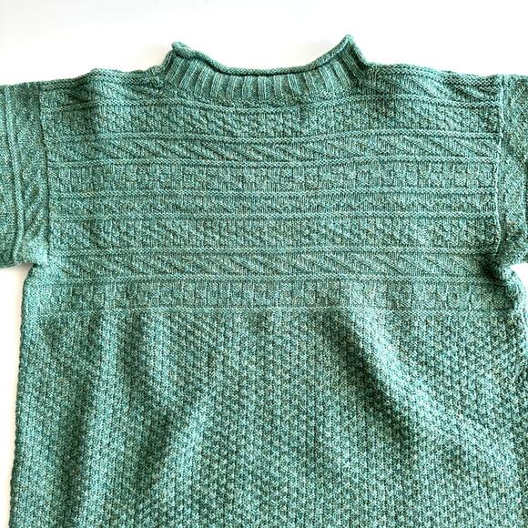 Green Textured Women's Sweater - Picture 3 of 8